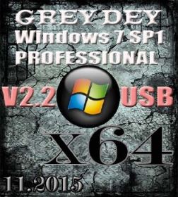 Windows 7 Professional SP1 GREY DEY 2.2 x64