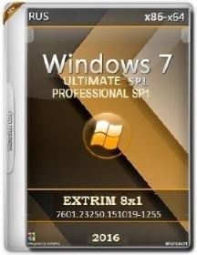 Microsoft Windows 7 Ultimate-Professional SP1 7601.23250 x86-x64 RU EXTRIM 8x1