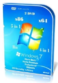 Microsoft Windows 7 SP1 x86/x64 Ru 9 in 2 Origin-Upd 04.2016 by OVGorskiy 2DVD