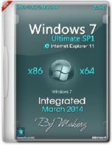 Windows 7 Ultimate SP1 Integrated March By Maherz (x86/x64) (2014) [ENG/RUS/GER/UKR]