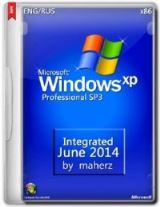 Windows XP Pro SP3 Integrated June 2014 By Maherz (x86) (2014) [ENG/RUS]
