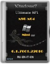Microsoft Windows 7 Ultimate SP1 6.1.7601.22616 x86-64 RU-EN-IT-CN Mini