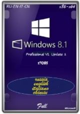 Microsoft Windows 8.1.17085 Pro VL Update1 x86-x64 RU-EN-IT-CN Full