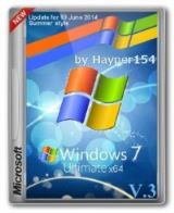 Windows 7 Ultimate SP1 (x64) by Hayper154 V.3 Update for (10 June 2014) 6.1.7601 / v.3 [Ru]