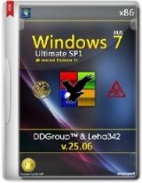 Windows 7 Ultimate SP1 x86 [v.25.06] by DDGroup & Leha342 [Ru]