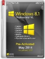 Windows 8.1 Pro VL x86/x64 Pre-Activated May 2014