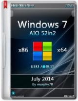 Windows 7 SP1 AIO 52in2 x86/x64 IE11 July 2014