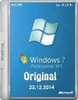 Windows 7 Professional SP1 Original by -A.L.E.X.- 23.12.2014 (x86/x64/RUS/ENG)