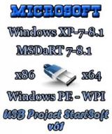 Windows 8.1 - 7 SP1 - Chip XP x86 x64 Plus PE WPI StartSoft 61-2014 [Ru]