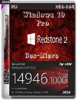 Windows 10 Pro 14946 rs2 x86-x64 RU BOX-MICRO