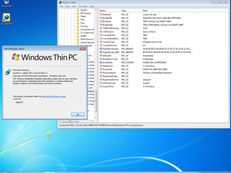 Windows Thin PC SP1 with Update [7601.23569] (x86) adguard (v16.11.11)
