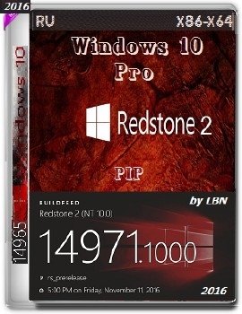 Windows 10 Pro 14971 rs2 x86-x64 RU-RU PIP