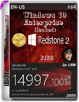 Windows 10 Enterprise (leaked) 14997.1001 rs2 x64 EN-US PIPS