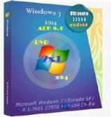 Microsoft Windows 7 Ultimate SP1 6.1.7601.22556 64 EN-RU ADK8.1 21 by Lopatkin (2014)