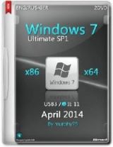 Windows 7 SP1 Ultimate IE11 April (x86/x64bit) (2014) [ENG/RUS/GER]