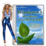 Windows 7 M All Editions in One DVD and WPI by Matros v.03 (32bit+64bit) (2014) [Rus]