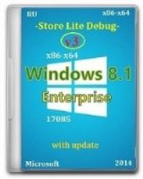 Microsoft Windows 8.1 Enterprise 17085 x86-x64 RU PIP Lite Debug v3