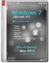 Windows 7 Ultimate SP1 x86/x64 Pre-Activated May2014