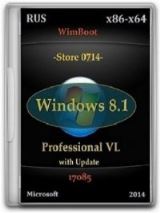 Microsoft Windows 8.1 Pro VL 17085 x86-x64 RU Store 0714