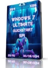 Microsoft Windows 7 Ultimate SP1  QuickStart  08.2014 (x86 x64) [EN/RU]