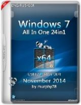 Windows 7 SP1 AIO 24in1 x64 UEFI IE11 November 2014 (ENG/RUS/GER)