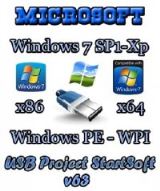 Windows 7 SP1 - Chip XP x86 x64 Plus PE WPI StartSoft 63-2014 [Ru]