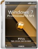 Microsoft Windows 7 Professional VL SP1 7601.23136.150715-0600 x86-x64 RU FULL