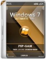 Microsoft Windows 7 Ultimate SP1 7601.23153.150804-0600 x86-x64 RU PIP-GAM