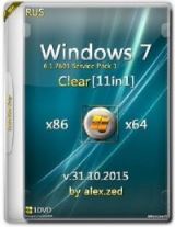 Windows 7 SP1 Clear [11в1] by alex.zed (x86/x64) (Ru)