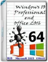 Windows 10 Professional & Office 2016 by novik (x64) (Rus) [24/02/2016]