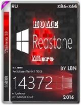 Microsoft Windows 10 Home 14372 rs1 x86-x64 RU Micro
