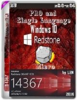 Microsoft Windows 10 Pro and SingleLanguage 14367 rs1 x86-x64 RU Micro 2x1