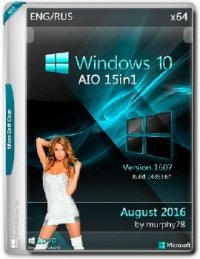 Windows 10 x64 AIO 15in1 Build 14393.67 August 2016 by Murphy78