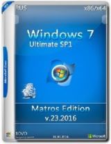 Windows 7 ultimate sp1 x64x86 Matros Edition 23 2016 [Ru]